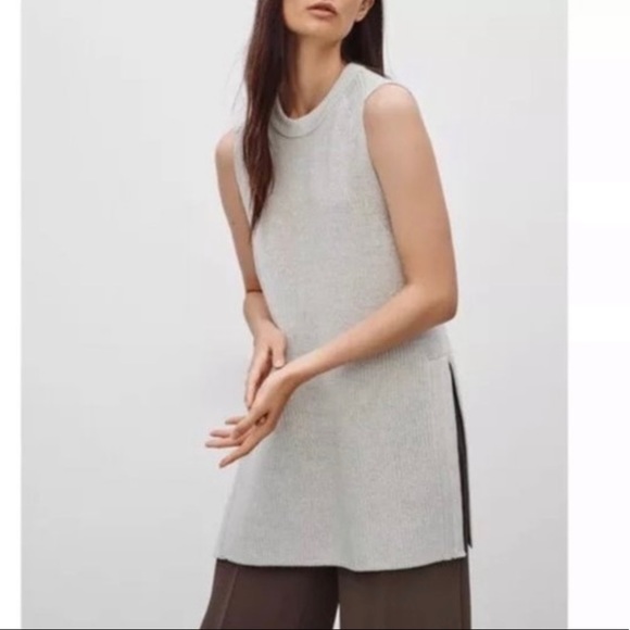Aritzia Wilfred Palmier Sleeveless Sweater Tunic - Picture 2 of 8